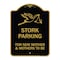 Signmission Stork Parking for New Mothers & Mothers to Be, Black & Gold Alum Sign, 18" x 24", BG-1824-22836 A-DES-BG-1824-22836 - alternate 1